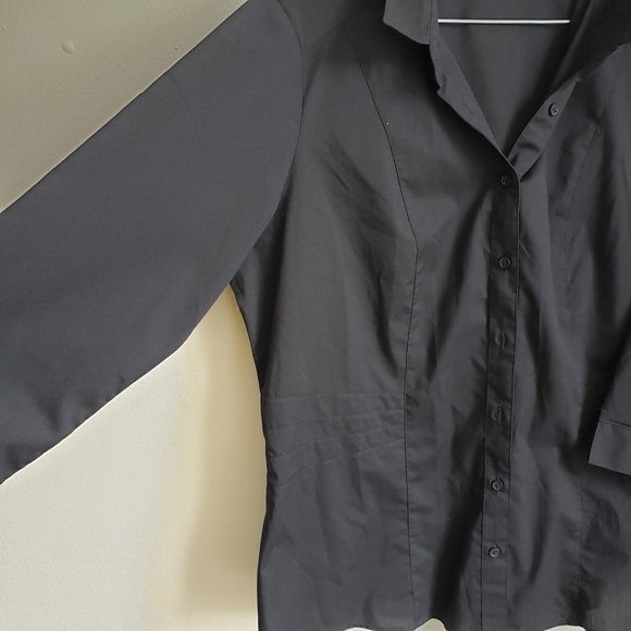 M&S Collection Black Button-down - Picture 2 of 4